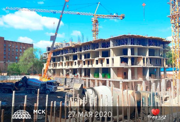 Ход строительства ЖК «Сердце Ростова 2» за Июнь 2020 г., фото №2