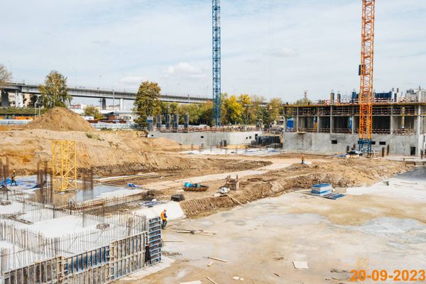 Ход строительства ЖК «Большая Академическая 85» за Сентябрь 2023 г., фото №2