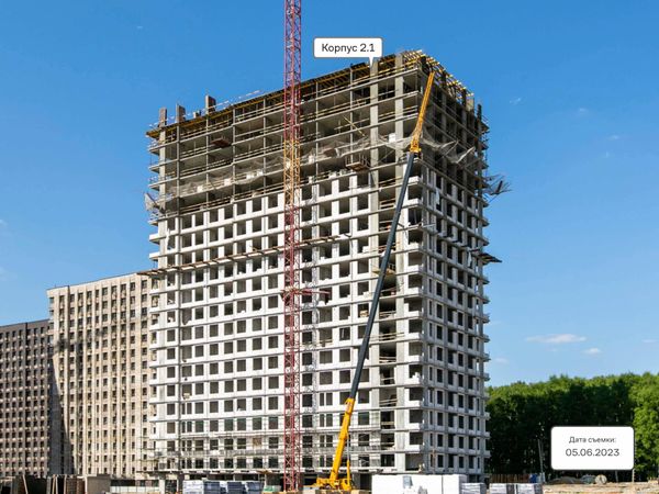 Ход строительства ЖК «Тропарево Парк» за Июнь 2023 г., фото №4