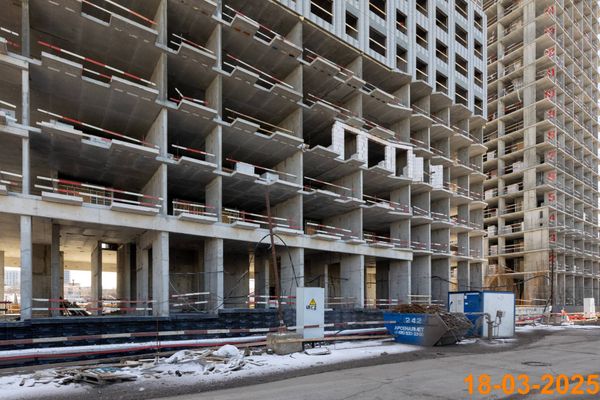 Ход строительства ЖК «2-й Иртышский» за Март 2025 г., фото №5