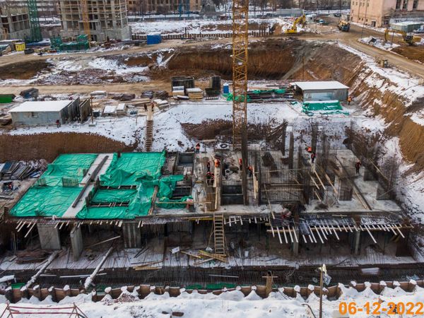Ход строительства ЖК «Руставели 14» за Декабрь 2022 г., фото №5