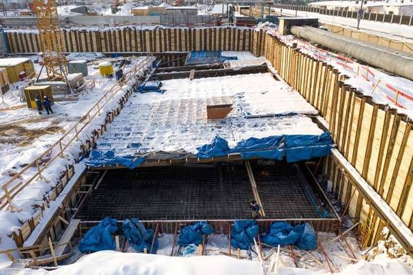 Ход строительства ЖК «Амурский парк» за Январь 2021 г., фото №4