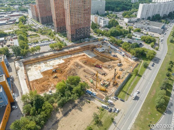 Ход строительства ЖК «Варшавские ворота» за Июль 2023 г., фото №4