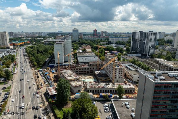 Ход строительства ЖК «Обручева 30» за Август 2024 г., фото №3