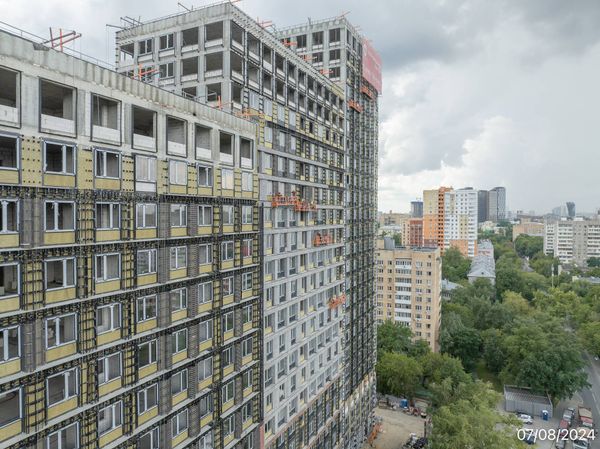 Ход строительства ЖК «Петровский парк II» за Август 2024 г., фото №2