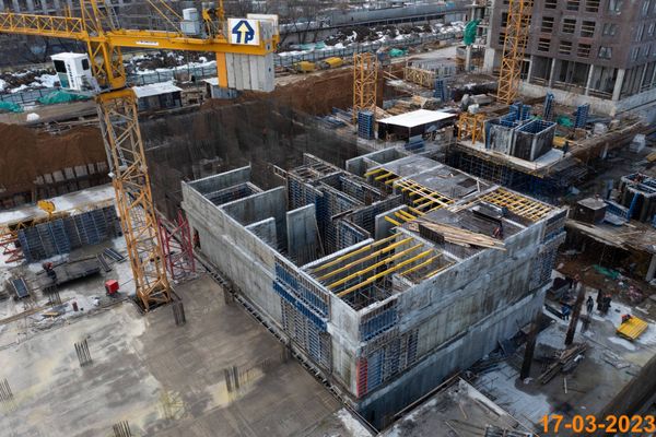 Ход строительства ЖК «Первый Дубровский» за Март 2023 г., фото №2