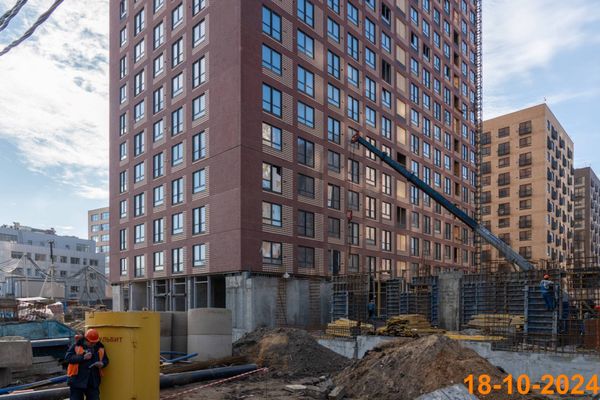 Ход строительства ЖК «Барклая 6» за Октябрь 2024 г., фото №4