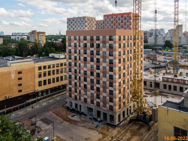 Ход строительства ЖК «Большая Академическая 85» за Июнь 2022 г., фото №3