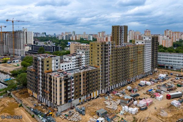 Ход строительства ЖК «Дмитровское небо» за Июнь 2024 г., фото №3