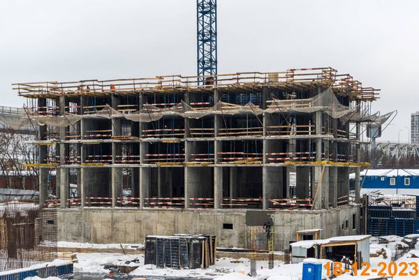Ход строительства ЖК «Большая Академическая 85» за Декабрь 2023 г., фото №3