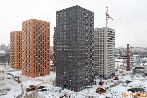 Ход строительства ЖК «Волжский парк» за Ноябрь 2022 г., фото №3