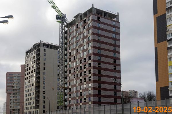 Ход строительства ЖК «Юнино» за Февраль 2025 г., фото №2