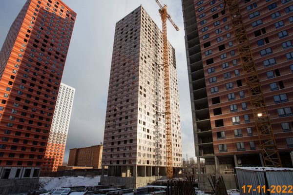 Ход строительства ЖК «Второй Нагатинский» за Ноябрь 2022 г., фото №4