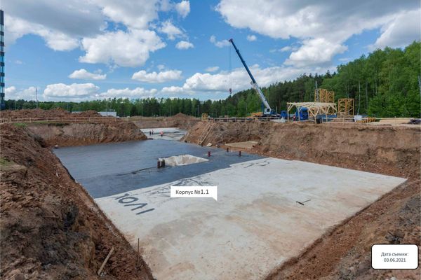 Ход строительства ЖК «Тропарево Парк» за Июнь 2021 г., фото №3