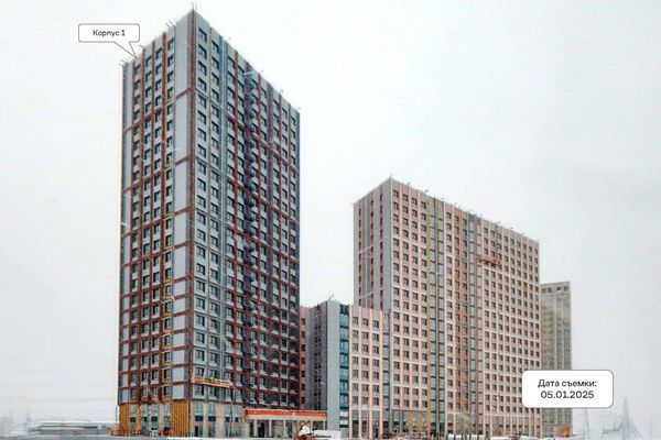 Ход строительства ЖК «Квартал Румянцево» за Январь 2025 г., фото №3