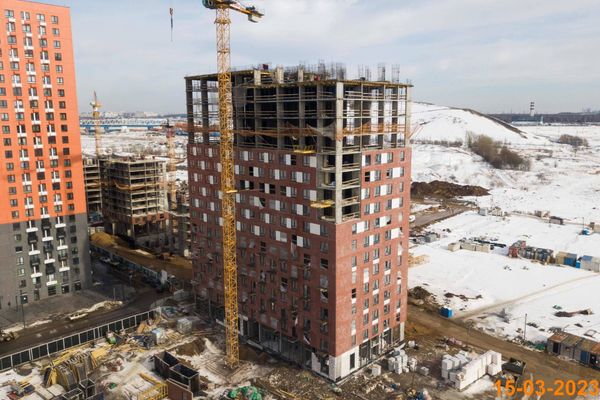 Ход строительства ЖК «Саларьево парк» за Март 2023 г., фото №2