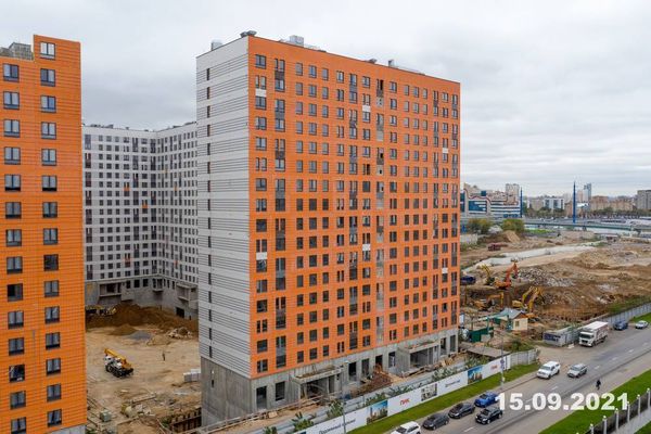 Ход строительства ЖК «Амурский парк» за Сентябрь 2021 г., фото №4