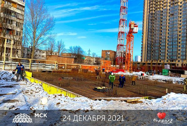 Ход строительства ЖК «Сердце Ростова 2» за Январь 2022 г., фото №3