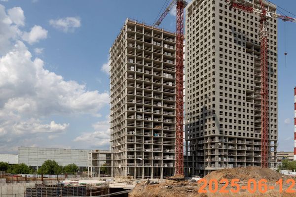Ход строительства ЖК «2-й Иртышский» за Июнь 2025 г., фото №3