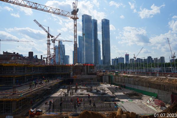 Ход строительства ЖК «Бадаевский» за Июль 2023 г., фото №4