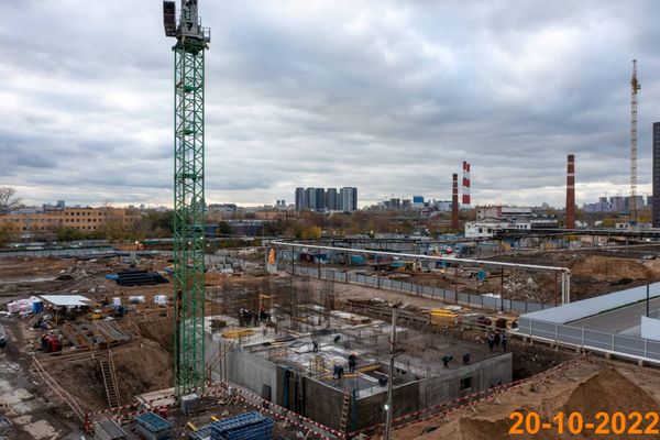 Ход строительства ЖК «Волжский парк» за Октябрь 2022 г., фото №5