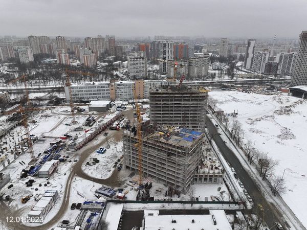 Ход строительства ЖК «Дмитровское небо» за Январь 2023 г., фото №2