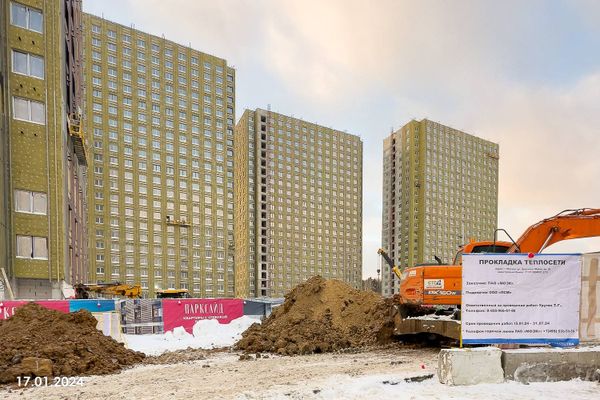 Ход строительства ЖК «Парксайд» за Январь 2024 г., фото №2