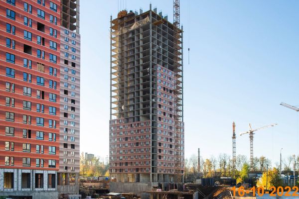 Ход строительства ЖК «Второй Нагатинский» за Октябрь 2022 г., фото №5