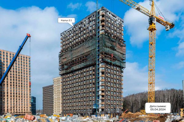 Ход строительства ЖК «Тропарево Парк» за Апрель 2024 г., фото №2
