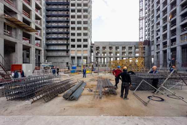 Ход строительства ЖК «Вейв» за Сентябрь 2023 г., фото №2