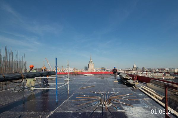 Ход строительства ЖК «Бадаевский» за Июнь 2024 г., фото №4