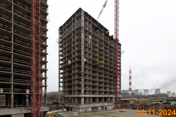 Ход строительства ЖК «2-й Иртышский» за Ноябрь 2024 г., фото №4