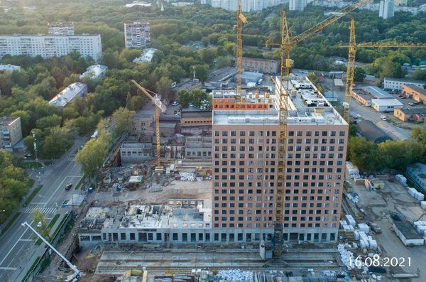 Ход строительства ЖК «Кольская 8» за Август 2021 г., фото №5