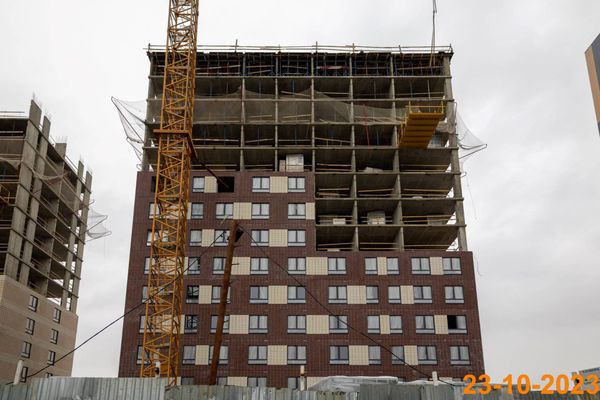 Ход строительства ЖК «Юнино» за Октябрь 2023 г., фото №5