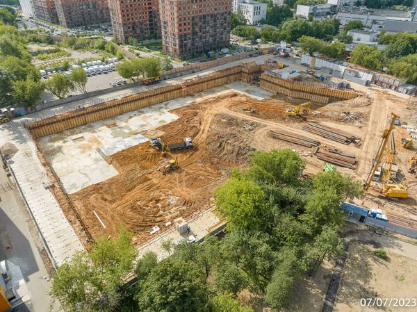 Ход строительства ЖК «Варшавские ворота» за Июль 2023 г., фото №5