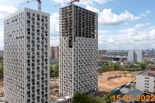 Ход строительства ЖК «Перовское 2» за Май 2022 г., фото №4