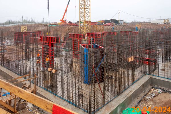 Ход строительства ЖК «Зелёный парк» за Апрель 2024 г., фото №2
