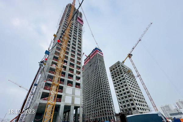 Ход строительства ЖК «Вейв» за Декабрь 2023 г., фото №3