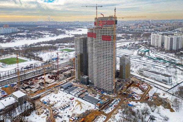 Ход строительства ЖК «Вейв» за Март 2024 г., фото №2