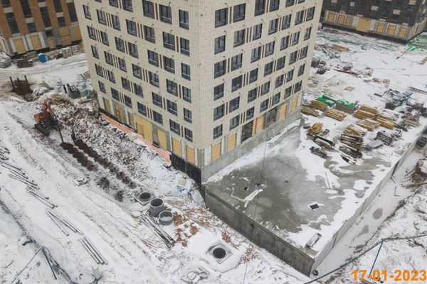 Ход строительства ЖК «Кавказский бульвар 51» за Январь 2023 г., фото №3