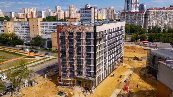 Ход строительства ЖК «Дмитровское небо» за Август 2026 г., фото №4