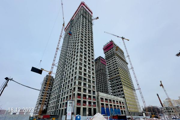 Ход строительства ЖК «Вейв» за Декабрь 2023 г., фото №5