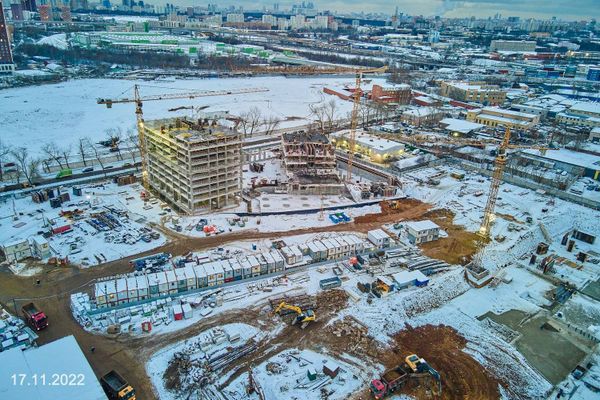 Ход строительства ЖК «Дмитровское небо» за Ноябрь 2022 г., фото №3