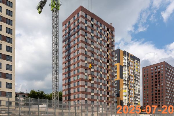 Ход строительства ЖК «Юнино» за Июль 2025 г., фото №2