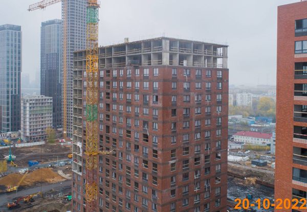 Ход строительства ЖК «Барклая 6» за Октябрь 2022 г., фото №2
