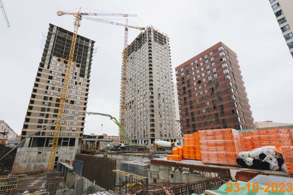 Ход строительства ЖК «Руставели 14» за Октябрь 2023 г., фото №4