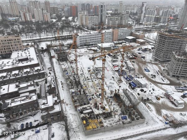Ход строительства ЖК «Дмитровское небо» за Январь 2023 г., фото №4