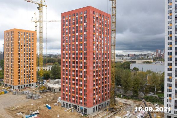Ход строительства ЖК «Волжский парк» за Сентябрь 2021 г., фото №5