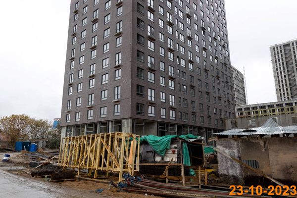 Ход строительства ЖК «Первый Дубровский» за Октябрь 2023 г., фото №5