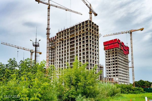 Ход строительства ЖК «Вейв» за Июль 2023 г., фото №3